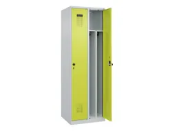 locker voor scheiding van kleding,HxBxD 1850x600x500mm,2vak