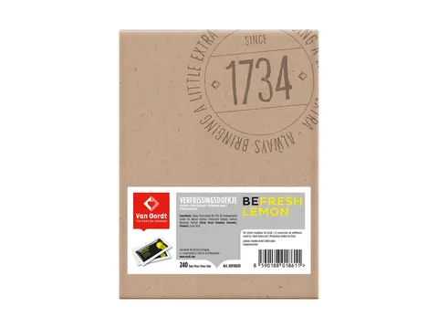 Verfrissingsdoekje van Oordt BeFresh citroen 240x1st
