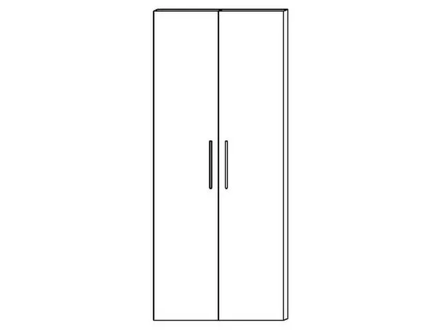 dubbele vleugeldeur,v. kantoorstelling,HxB 1880x800mm