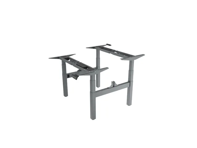 Elektrisch Verstelbaar Zit-Sta Frame Duo Bureau Grijs 180Cm