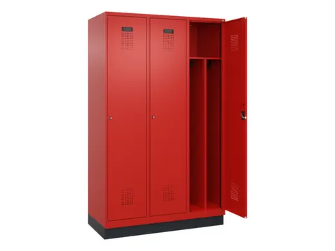 locker voor scheiding van kleding,HxBxD 1950x1200x500mm,3vak