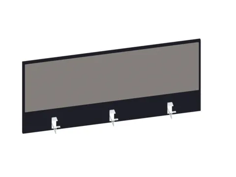 baliepaneel,v. bureau,aanbouw achter,B 1200mm,CC-zwart,BN8078-grijs