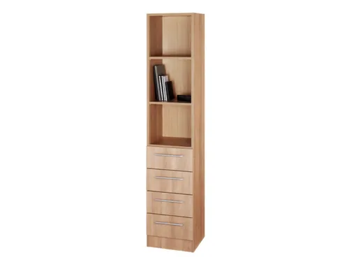 combikast,HxBxD 2004x406x420mm,3ordnerhoogte stelling,4lade(n)