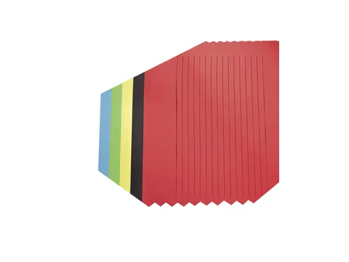 Vlechtpapier Folia 130gr 35x50cm 10 vel assorti kleuren