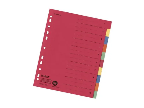 Tabblad recycled karton A4+ 10tabs