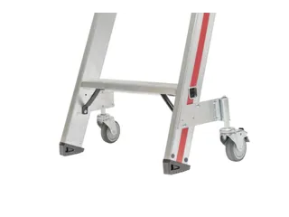 verrijdbare boktrap,beide zijden,2x8treden,Stand H 1,38m,balk L 2,05m - 10
