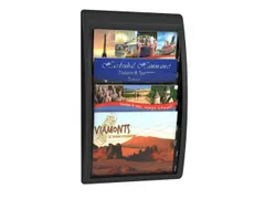 wandfolderhouder HxBxD 650x395x95mm 4x vak 240x320mm zwart