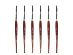 Penseel Kangaro Serie 120 rond Nr. 14 geitenhaar doos 6 stuks
