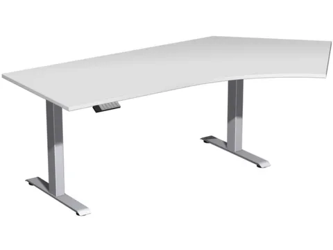 Av. régl. él. hauteur bureau d'angle HxlxP 730-1230x2166x1130mm