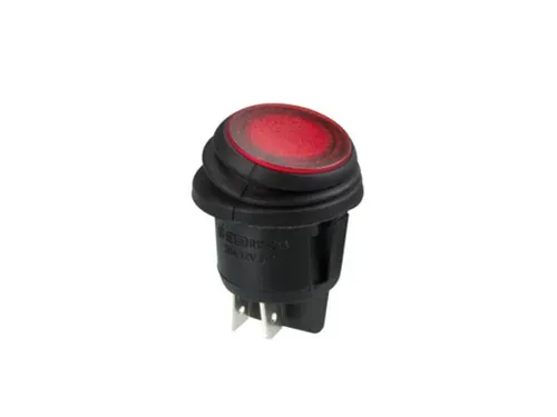 Verlichte Rockerschakelaar - Rood 12V - 2P/On-Off