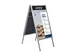 Europel A-Stoepbord A1 met Topbord 32mm profiel Aluminium