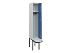 locker met bank,HxBxD 1950x300x815mm,1vak,vak B 300mm,draaigrendel