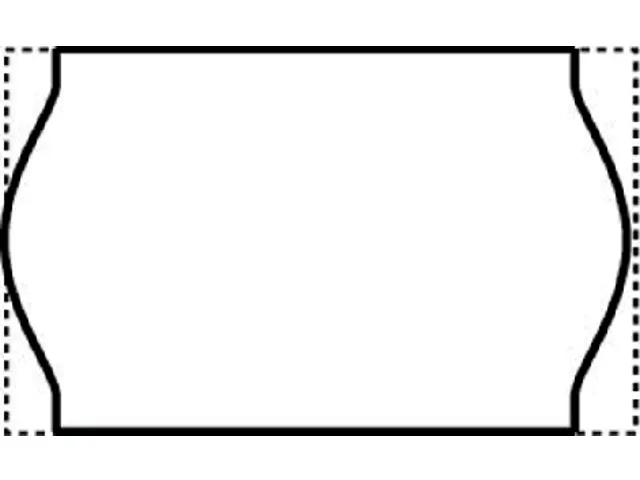 Prijsetiket 16x26mm Open-Data S14/Sato Judo permanent wit 1000 stuks