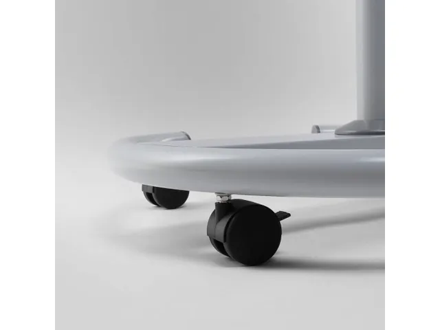 Mobiele Flipchart Vario met ronde stalen voet en wielen