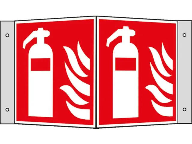 Brandbeveiligingsbord,Brandblusser,Hoekbord,Aluminium,Lang Nalichtend