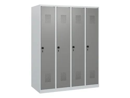 schoollocker,HxBxD 1530x1200x500mm,4vak,vak B 300mm,draaigrendel