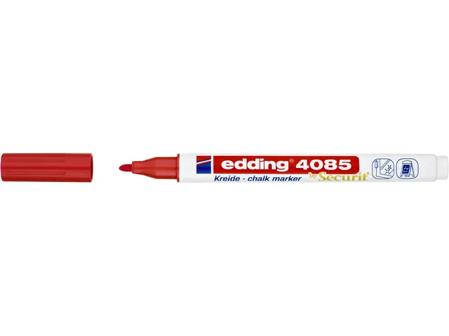 Krijtstift edding by Securit 4085 rond 1-2mm rood