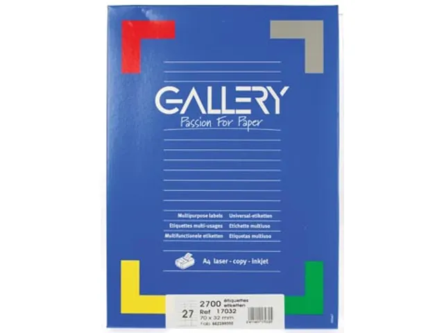 Gallery Witte Etiketten 70x32 mm