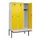 locker met bank,HxBxD 2120x1200x815mm,3vak,vak B 400mm,draaigrendel