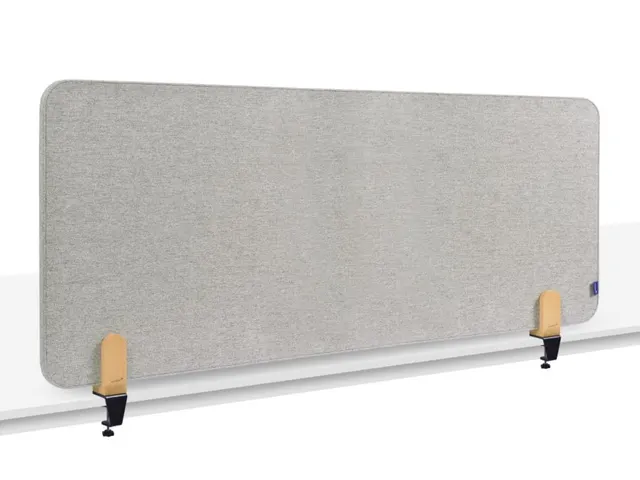 Elements Bureauscherm akoestisch 60x160cm Grijs klemmen