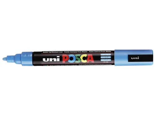 Verfstift Posca PC5M Medium Punt 1,8-2,5mm Lichtblauw