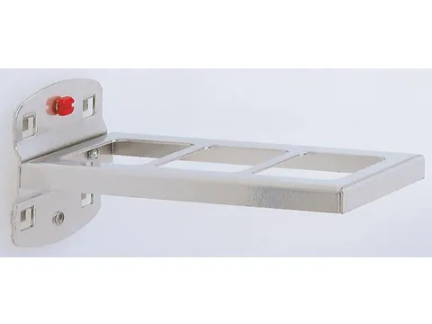 Combihouder Geperforeerde Platen 150x55mm 2-Delig Aluminium-Kleurig