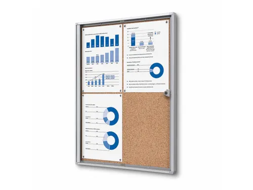 Vitrinekast Prikbord Kurk Economy 4xA4