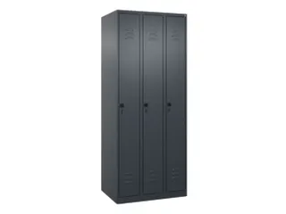 locker,HxBxD 1850x750x500mm,3vak,vak B 250mm,draaigrendel - 1