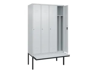 locker voor scheiding van kleding,HxBxD 2120x1200x815mm,4vak - 2