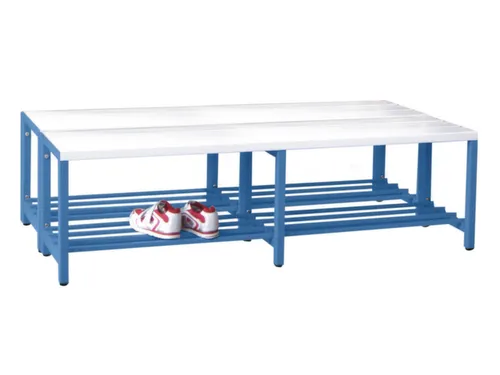 dubbele zitbank,HxLxD 430x1500x740mm,onderstel RAL5012