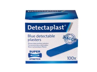 Elastische blauwe textielpleister Detectaplast 19x72mm 100 stuks - 3