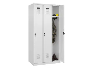 locker,HxBxD 1850x900x500mm,3vak,vak B 300mm,draaigrendel - 1