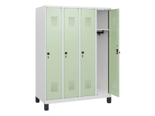 schoollocker,HxBxD 1630x1200x500mm,4vak,vak B 300mm,draaigrendel