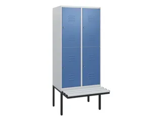 Dubbeldekse dekenkist,HxBxD 1950x800x815mm,2x2vak.,vak B 400mm - 1