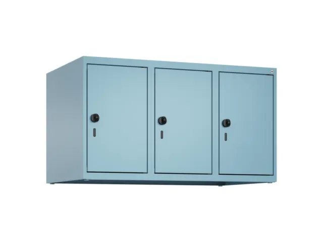opzetkast,v. locker,3vak.,vak B 300mm,HxBxD 500x900x500mm,draaigrendel
