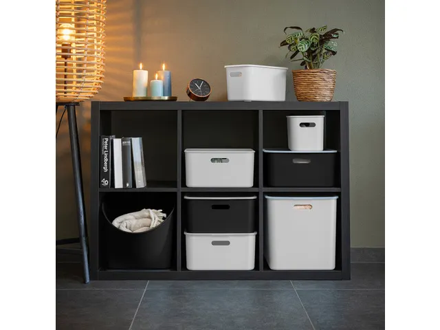 Opbergbox Sunware Home cube zwart
