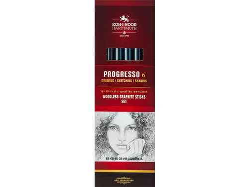 Grafietstift Koh-I-Noor progresso 8915 HB 8B + aqua