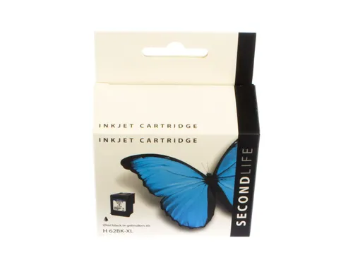 Cartridge SecondLife HP 62 XL zwart