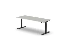 Elektrisch ihv bureau,HxBxD 650-1310x2000x800mm,blad lichtgrijs
