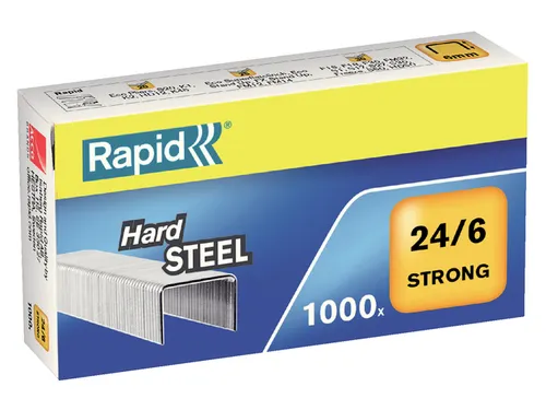 Nieten Rapid 24/6 staal strong 1000 stuks