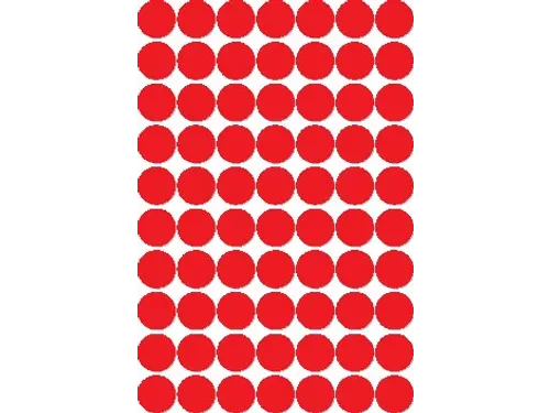 Apli Ronde Etiketten Ø19mm Rood