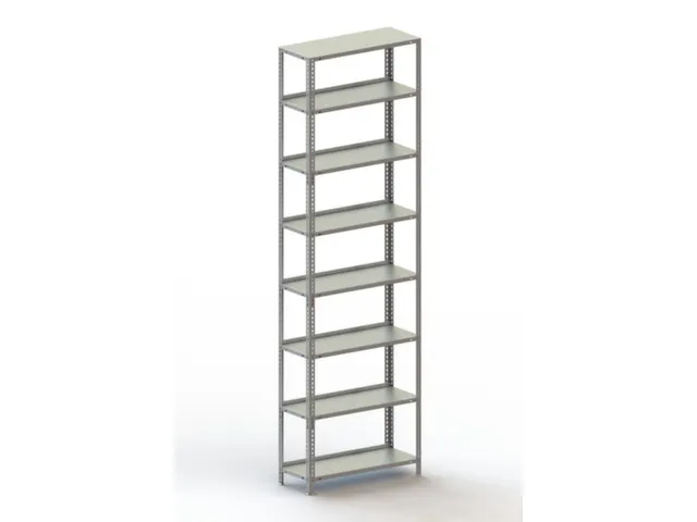 magazijnstelling,grondveld,HxBxD 2500x754x304mm,veldl. 800kg