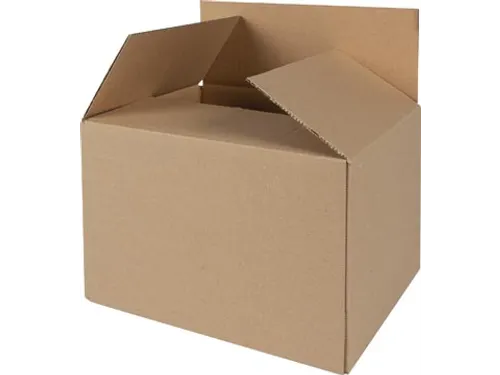 Verzenddoos enkele golf 3 mm bruin 230 x 190 x 160 mm