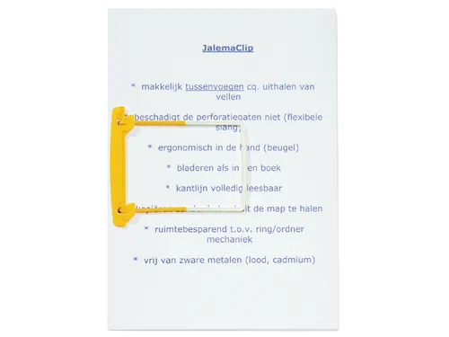 Bundelmechaniek Djois JalemaClip dekplaatjes geel 100 stuks