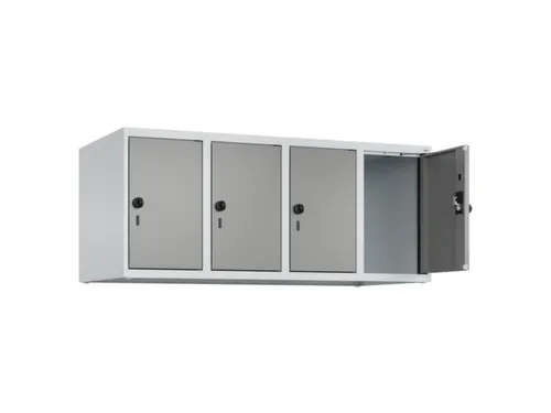 opzetkast,v. locker,4vak.,vak B 300mm,HxBxD 500x1200x500mm