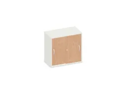 schuifdeurkast,HxBxD 770x800x430mm,decor romp wit,decor front beuken