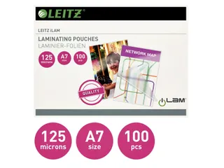 Lamineerhoes Leitz A7 2x125 micron EVA 100stuks - 2