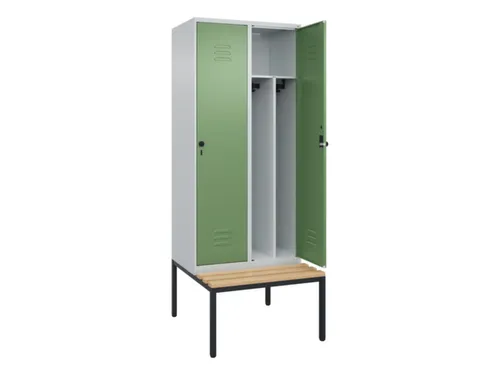 locker voor scheiding van kleding,HxBxD 2120x800x815mm,2vak