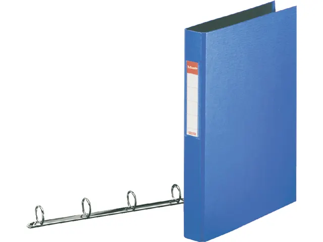 Ringband Esselte Vivida A4 4-rings O-mech 25mm PP blauw