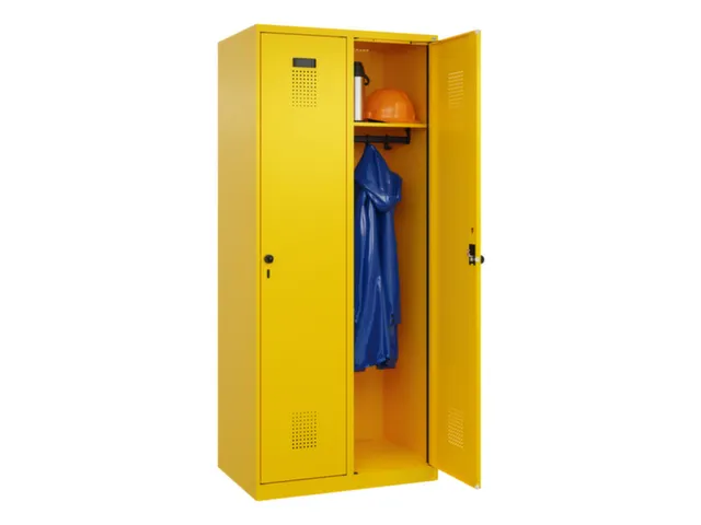 locker,HxBxD 1850x800x500mm,2vak,vak B 400mm,draaigrendel